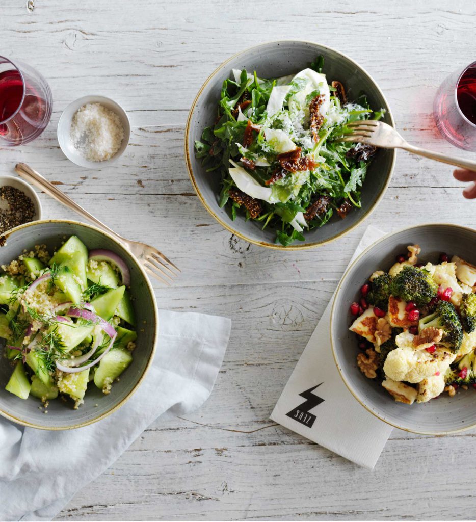 salads and pasta